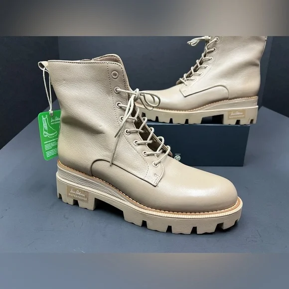 SAME EDELMAN Garret Ivory Leather boots, NEW - Picture 5 of 13